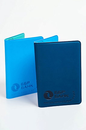 картинка Картхолдер «КАРТЫ.ДЕНЬГИ.ДВА БОБРА» (с голубой вставкой) от магазина Одежда+